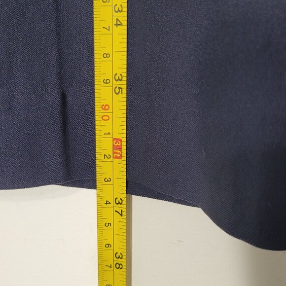 Denver Hayes Petite Navy Blue Contemporary Fit Straight Leg Pant Size 10 X 28 - Picture 9 of 12